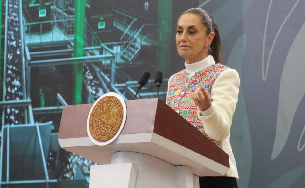 Presidenta Claudia Sheinbaum durante su conferencia desde Puebla (22/01/2026). Foto: Omar Contreras / EL UNIVERSAL