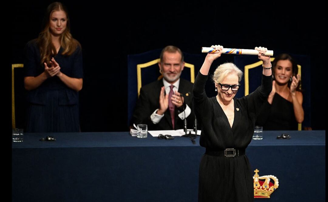 La intérprete Meryl Streep, más veces nominada a los Oscar y a los Globo de Oro de la historia reiteró que la empatía es el "corazón palpitante del don del actor". Foto: AFP.