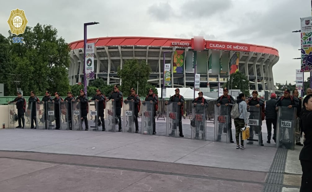 Comienza despliegue operativo en el Estadio Ciudad de México por el partido México vs Chequia; SSC refuerza seguridad y movilidad. Foto: Especial