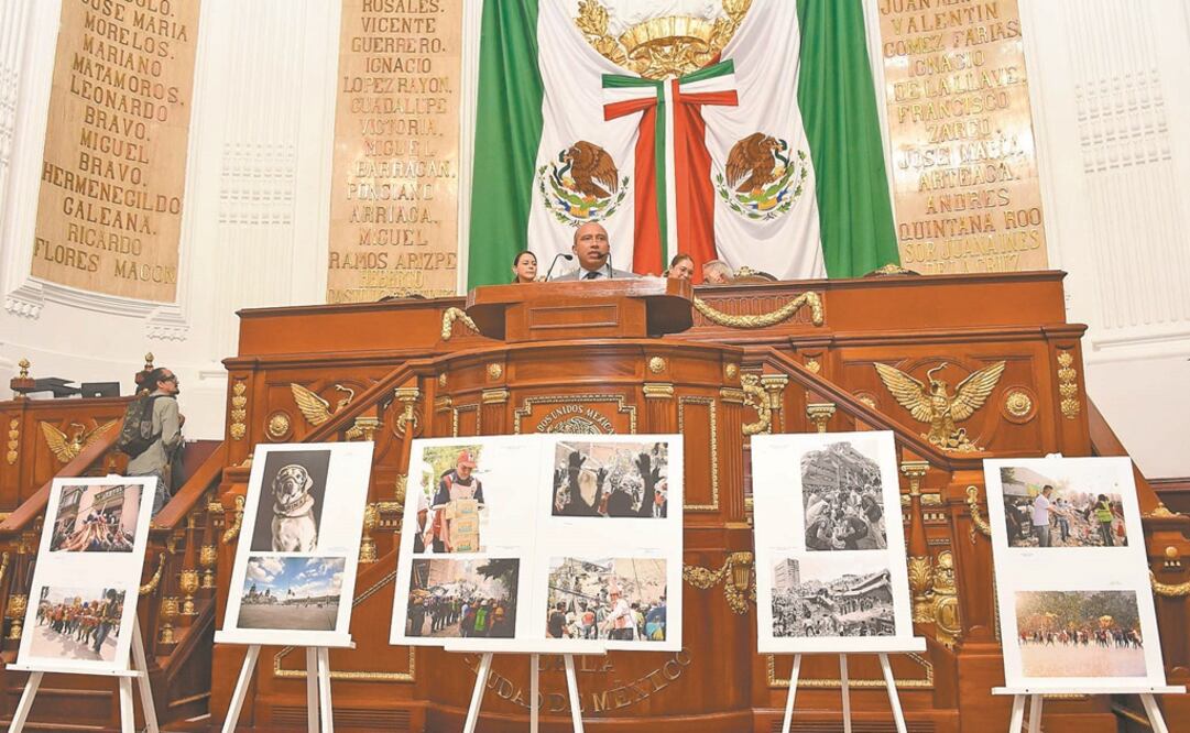 En sesión solemne del Congreso recordaron a las víctimas de los movimientos telúricos y los que apoyaron a la Ciudad en la crisis. Foto: ESPECIAL