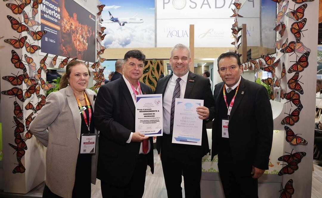 Alfredo Ramírez Bedolla, gobernador de Michoacán en la Feria Internacional de Turismo (FITUR) / Foto: Especial