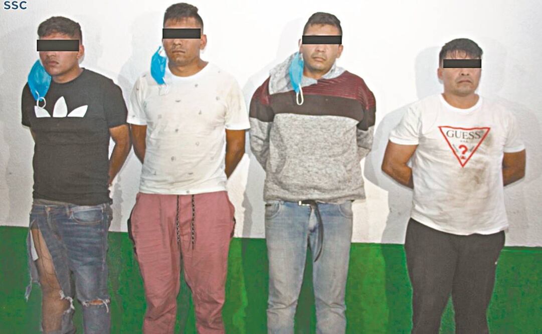 En el operativo de la SSC en la Cuauhtémoc se detuvo a sujetos encargados de extorsionar a comerciantes de la colonia Centro. Foto: ESPECIAL