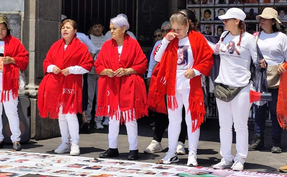 Madres buscadoras en Morelos gritan consignas en busca de justicia (10/05/2025). Foto: Justino Miranda / EL UNIVERSAL