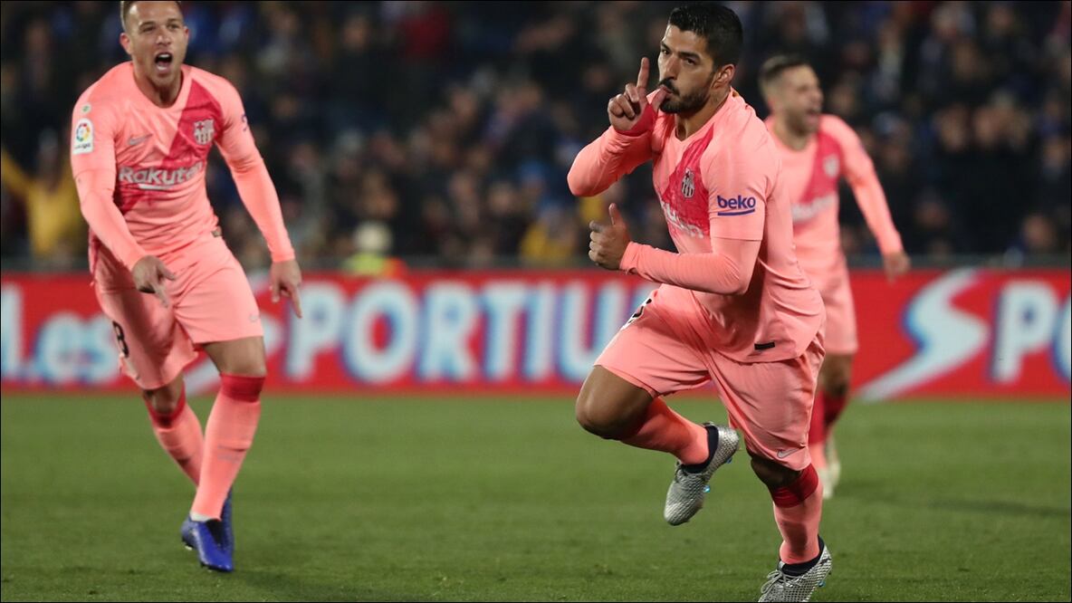 Luis Suárez, anotador de uno de los tantos. Foto: Reuters