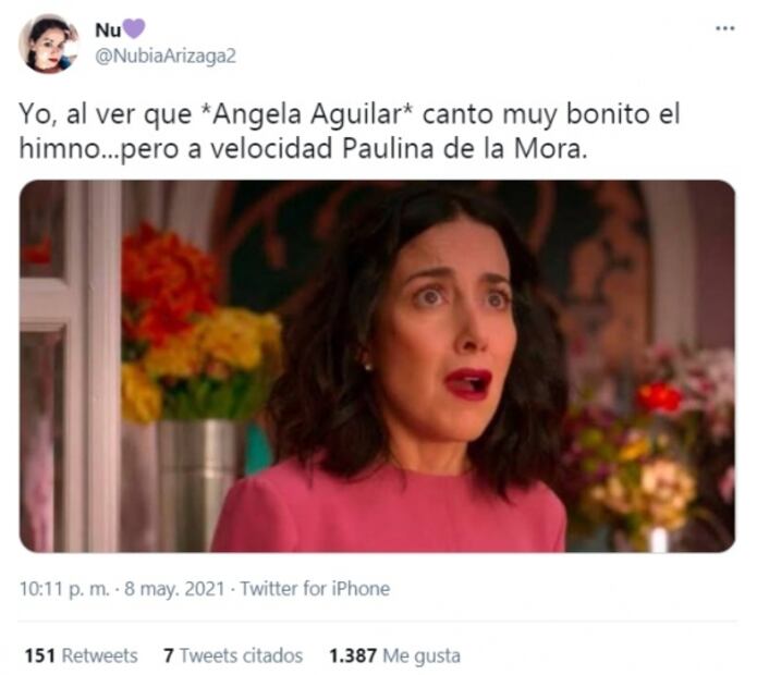 "Ya me echaron mucha carrilla y a lo que sigue", dice Ángela Aguilar sobre cómo entonó el Himno