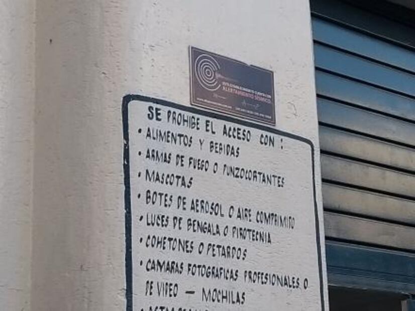 Confusión en el estadio Azul después del sismo