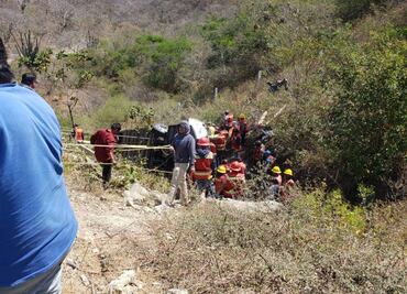 Mueren 18 en volcadura de autobús en Oaxaca tras evento en el Zócalo; camión fue contratado por organización del morenista Antonino Morales