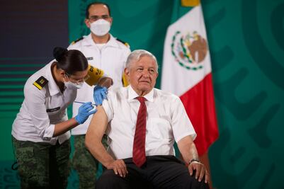 Tras segunda dosis de vacuna Covid-19, estoy al 100%: AMLO