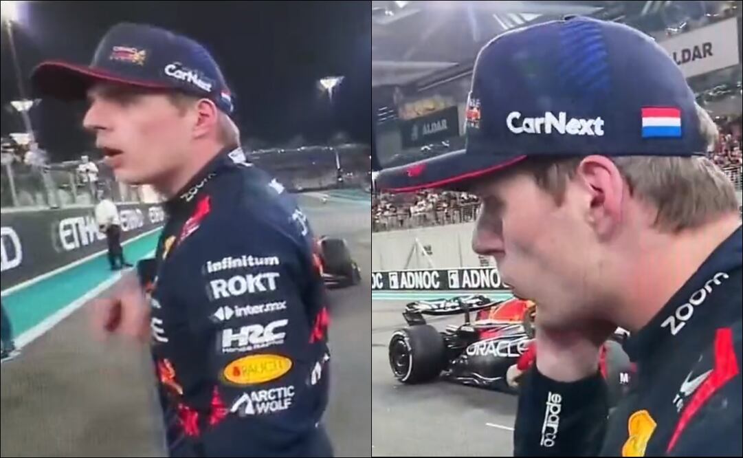 Max Verstappen preguntó por Checo Pérez al bajar de RB19 tras el GP de Abu Dhabi - Foto: Especial