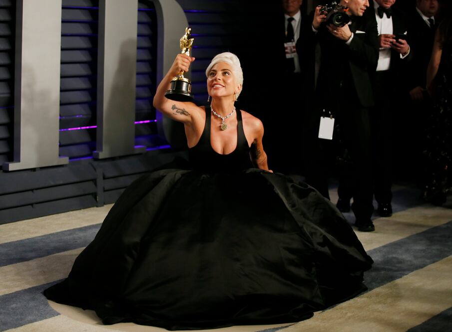 Lady Gaga homenajeo a Audrey Hepburn. Foto: REUTERS