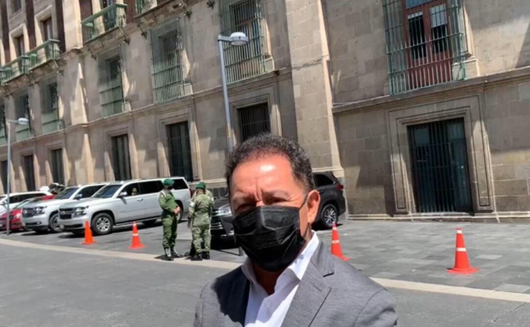 Ignacio Mier asistió a Palacio Nacional a una reunión con López Obrador. Foto: Alberto Morales / EL UNIVERSAL