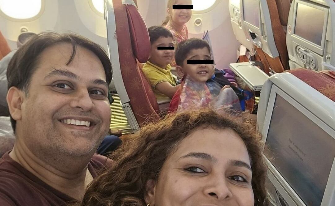 Esta es la última foto que la familia se tomo, antes de fallecer durante el accidente aéreo. (12/06/25) Foto: X