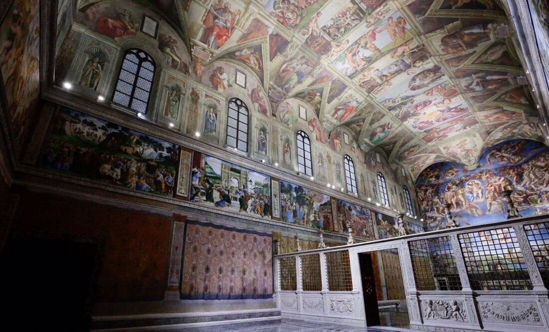 La Capilla Sixtina de la CDMX es una copia fiel de la que se ubica en Italia. Foto: Twitter @Claudiashein