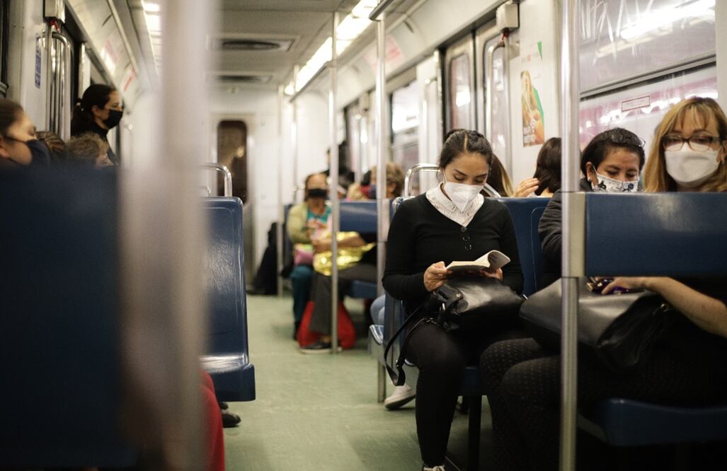 Metro de la Ciudad de México durante la pandemia. Foto: archivo 