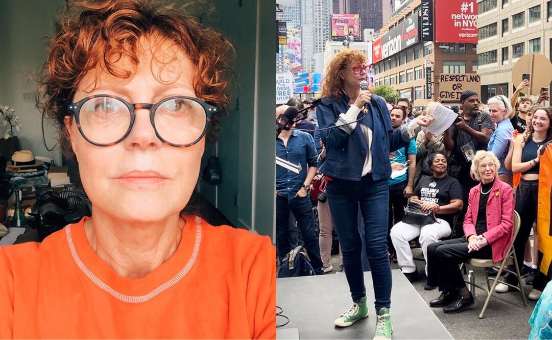 Susan Sarandon se unió a las y los manifestantes de la huelga del 17 de noviembre pasado, en la que se marchaba  contra la guerra entre Israel y Hamás.
Fotos: Instagram