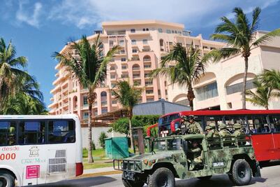 El paraíso de Cancún, amenazado por la violencia