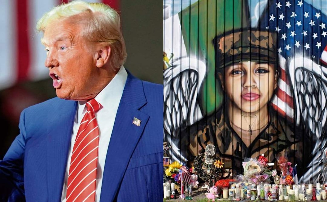 Tras el asesinato de la joven soldado Vanessa Guillén en 2020, el entonces presidente Donald Trump prometió ayudar económicamente con su funeral. Fotos: Archivo/El Universal