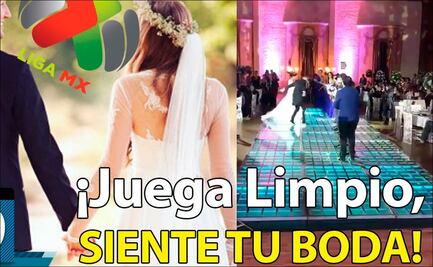 Pareja celebra su boda con himno de la Liga MX