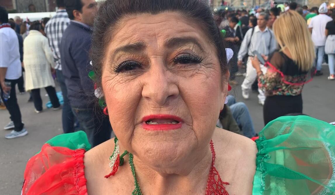 Isla del Carmen ha asistido al zócalo capitalino desde el sexenio de Carlos Salinas de Gortari / FOTO: Alejandra Canchola. EL UNIVERSAL