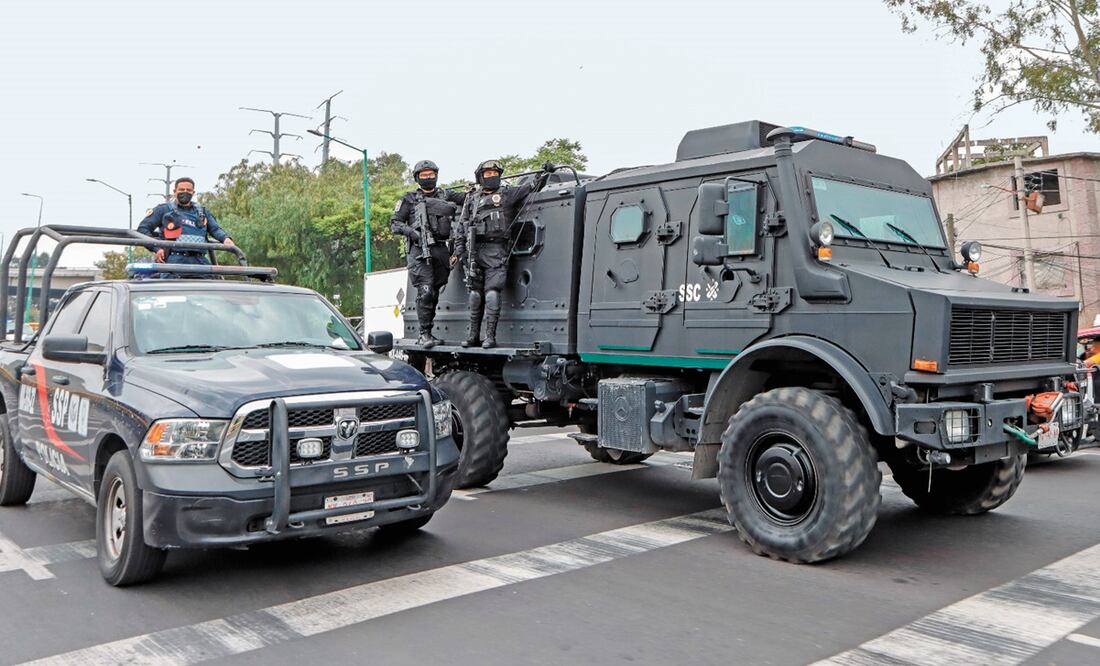 Los detenidos fueron trasladados en un fuerte operativo del Módulo Diamante de Santa Martha Acatitla al Reclusorio Norte.