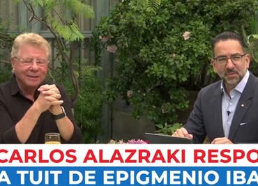"No es una amenaza, es un aviso", dice Alazraki a Epigmenio Ibarra