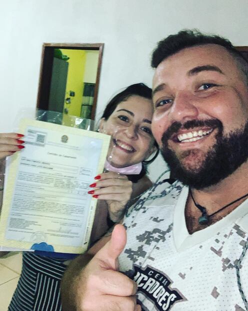 Iury Maia y Barbara Benjamin. Fuente: Captura de Instagram