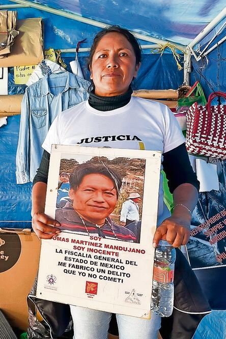 Tomás es acusado de usar un arma inexistente, dice Jova Páez Foto: Claudia González El Universal