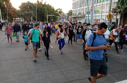 Sale segunda caravana migrante desde Tapachula
