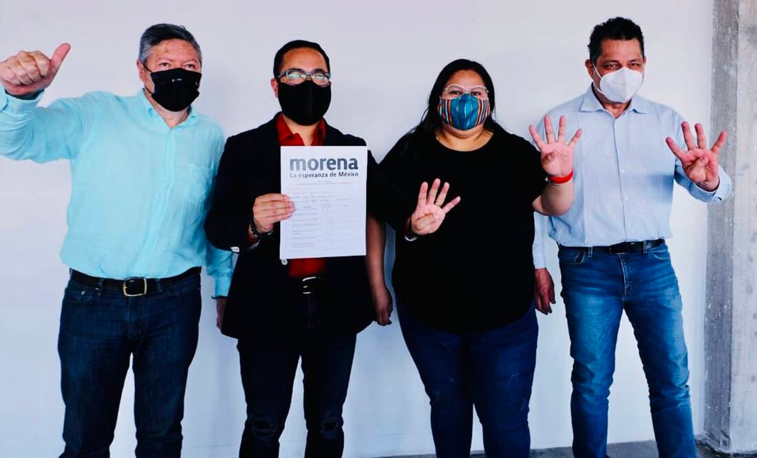 A través de su cuenta de Twitter, el morenista dio a conocer de su inscripción. Foto: Twitter / Víctor Romo