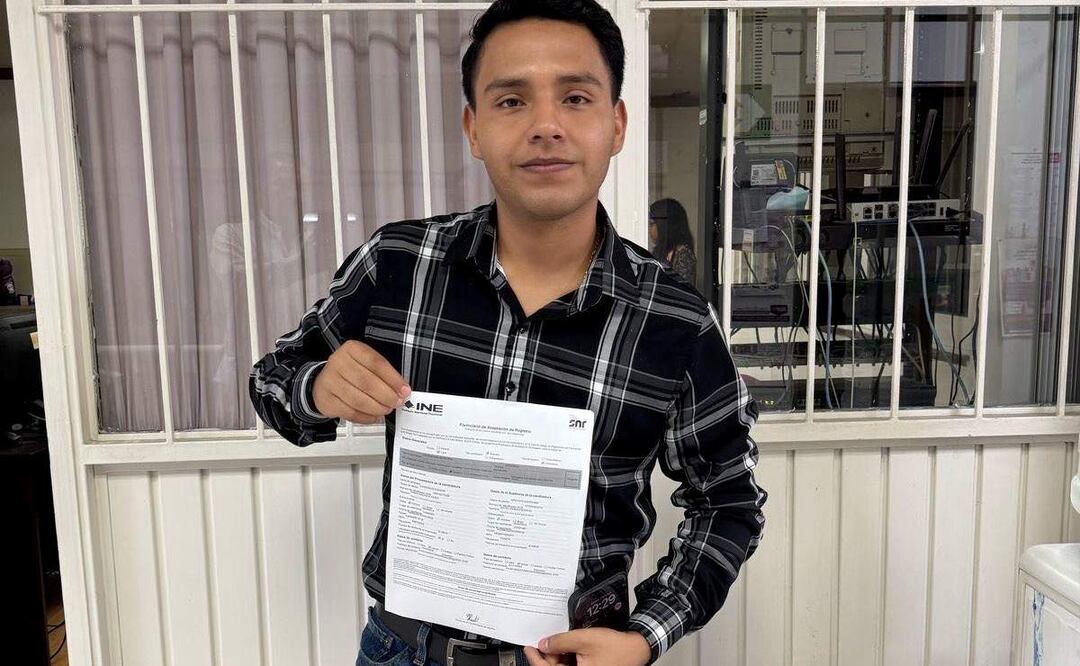 Ramón Valencia es electo nuevo candidato a alcaldía de Coxquihui, Veracruz tras el asesinato de su padre Germán Anuar Valencia (03/05/2025). Foto: Facebook (Ramón Valencia)