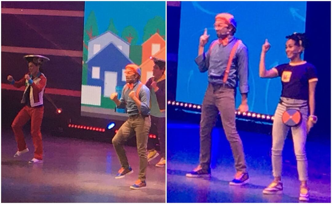 "Blippi" y "Lero Lero" en acción. Foto: César Huerta.