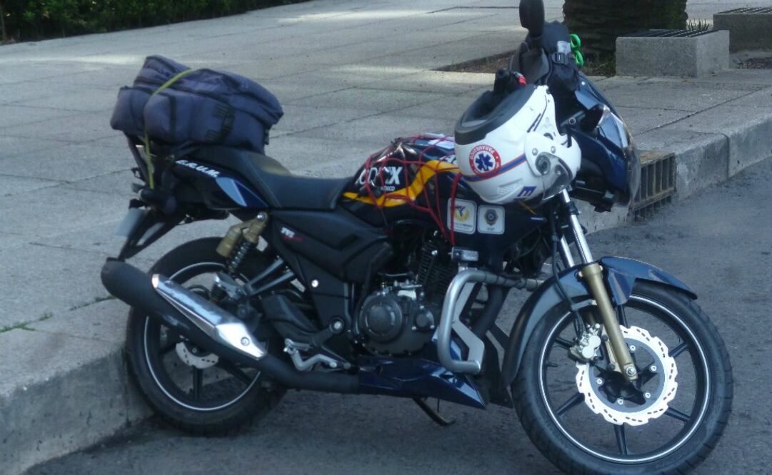 Agilizan atención médica paramédicos en moto