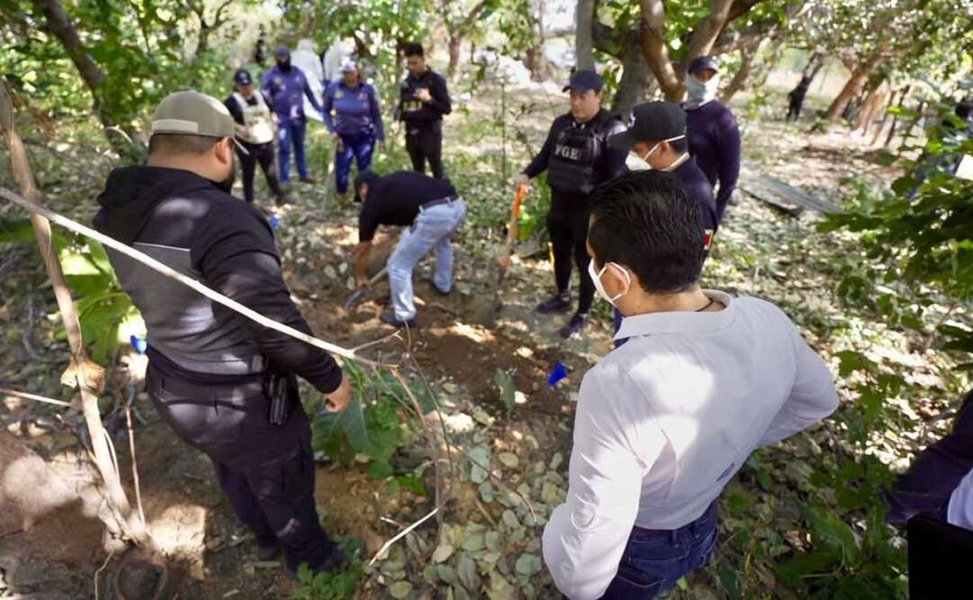 Fosas clandestinas halladas en La Concordia, Chiapas (29/12/2024). Foto: Especial