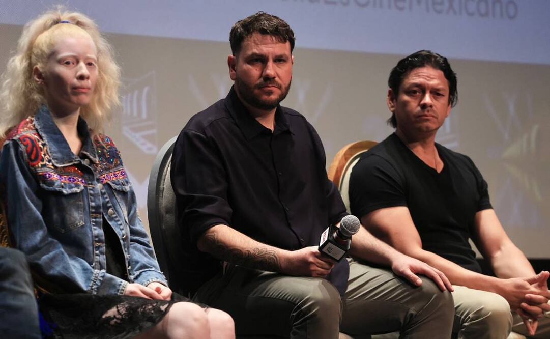 Conferencia de prensa de largometraje mexicano en competencia “Un cuento de pescadores” del director Édgar Nito con presencia del elenco de la película. Foto: Berenice Fregoso/El Universal.