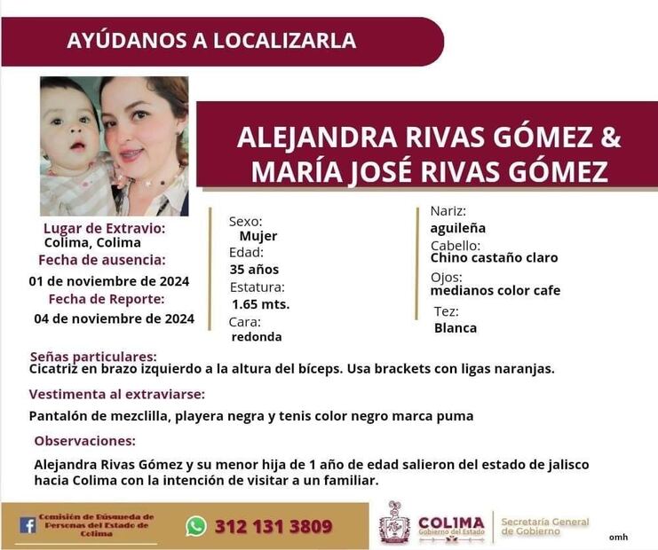 Hallan muertas a mujer y su bebé en Colima. Foto Especial