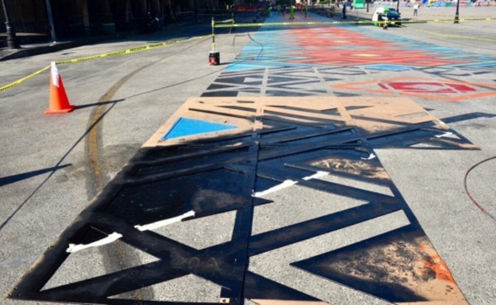 Tejidos oaxaqueños inspiran ampliación de la zona peatonal del Zócalo en la CDMX