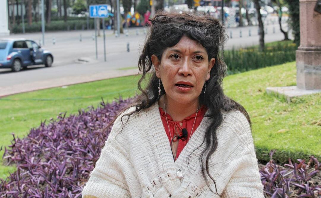 Araceli Osorio relata que durante las marchas por el 8M algunas mujeres se acercan para pedir ayuda por ser víctimas de violencia. Foto: Brenda Martínez/ El universal 