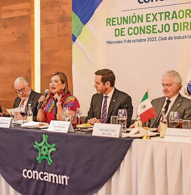 Xóchitl Gálvez se reunió con la Concamin y anunció que la próxima semana presentará su propuesta de presupuesto de egresos. Foto: Especial