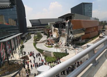 Así reportó la prensa internacional el derrumbe parcial de la "lujosa” plaza Artz Pedregal