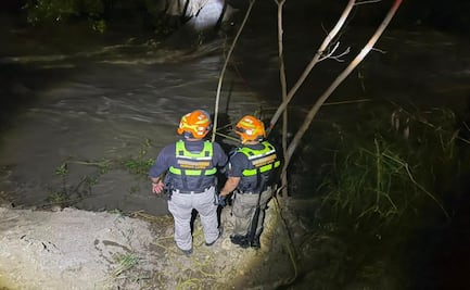 Lluvias dejan una mujer muerta en Nuevo León; rescatan a familias atrapadas por crecida de ríos