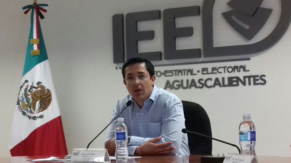 Luis Fernando Landeros Ortiz, presidente IEE de Aguascalientes (Juan Arvizu/ EL UNIVERSAL)
