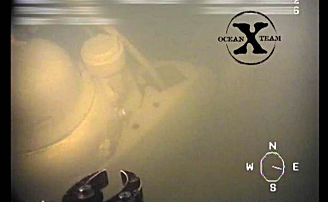 La nave está intacta, no presenta daños visibles en el casco y las compuertas están cerradas, lo que lleva a pensar a Ocean X que la tripulación no fue capaz de ponerse a salvo cuando el submarino se hundió   Foto: oceanexplorer.se