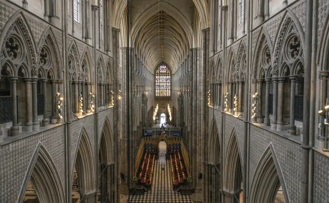 Una vista general de la Abadía de Westminster en Londres, el miércoles 12 de abril de 2023, antes de la coronación del rey Carlos III. Foto: AP