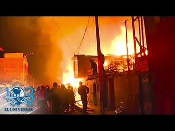 A horas de la inauguración de los Juegos Panamericanos en Lima, un incendio destruye 200 viviendas.