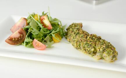 #RECETA Pescado en costra de pistache