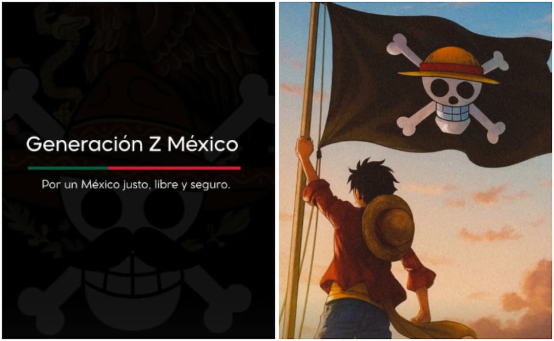 Jóvenes de la "Generación Z" convocan a marcha pacífica en CDMX con banderas de One Piece. Foto:  Instagram @somosgeneracionmx