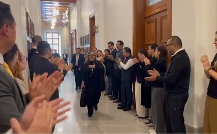 “Ministra valiente”; con aplausos y porras reciben en la SCJN a ministra Norma Piña, a un día de renunciar a la presidencia