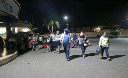 Caravana migrante arriba a la frontera de Guatemala con México