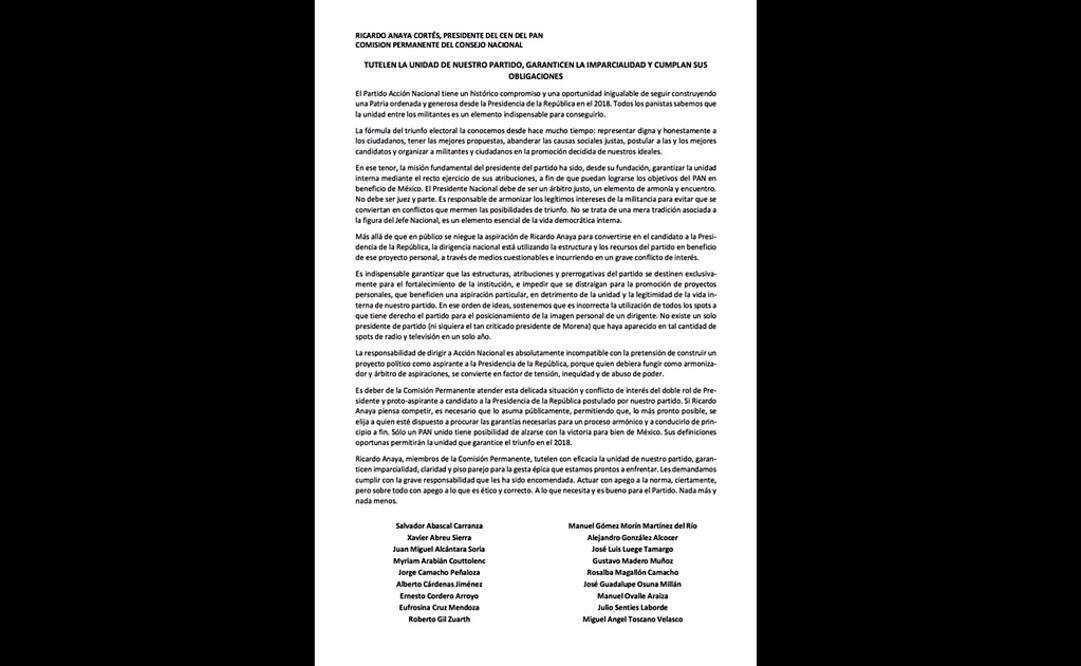 Blanquiazules piden a Anaya imparcialidad para 2018