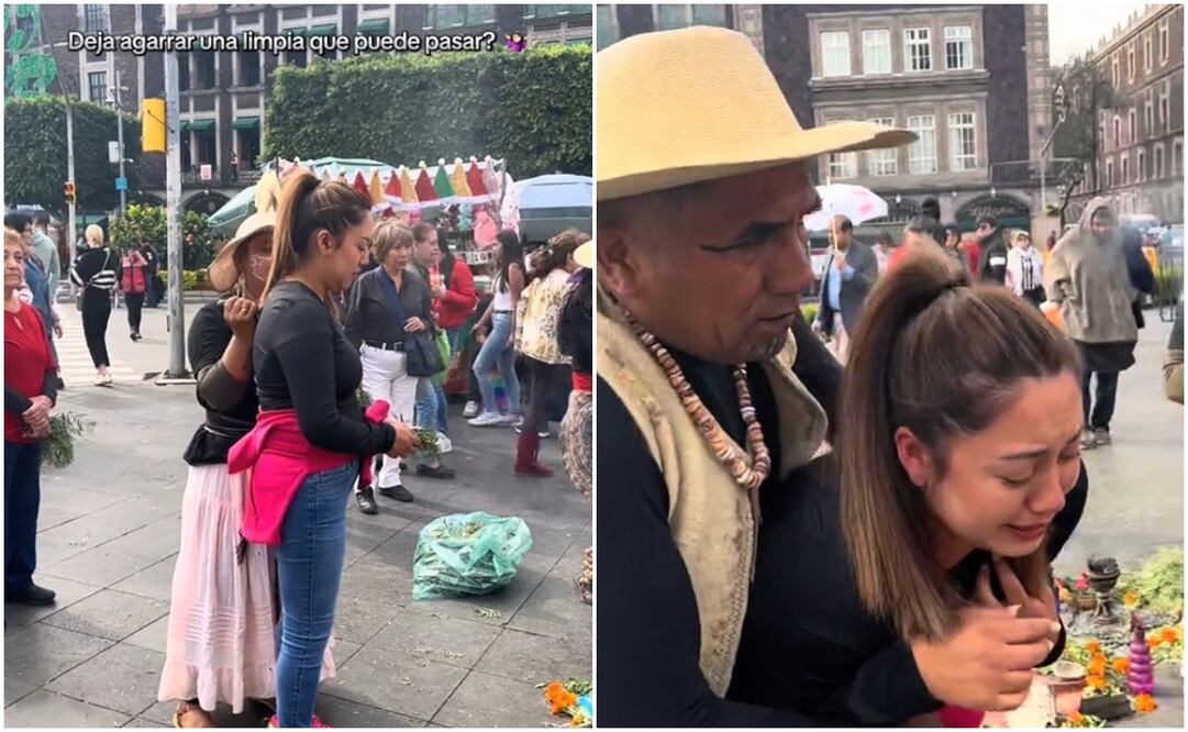 Video viral: mujer se siente mal durante ritual de limpieza espiritual en CDMX
Foto: Captura de pantalla en TikTok 